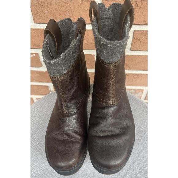 Men\'s Timberland Brown Leather Boots Size 9 main image 8